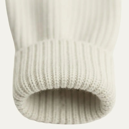 Men's Chunky Wool Ribbed Turtleneck Sweater – Relaxed Fit, view 5