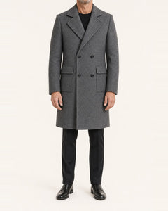 Men's Double-Breasted Flap-Pocket Coat – Broad Lapel