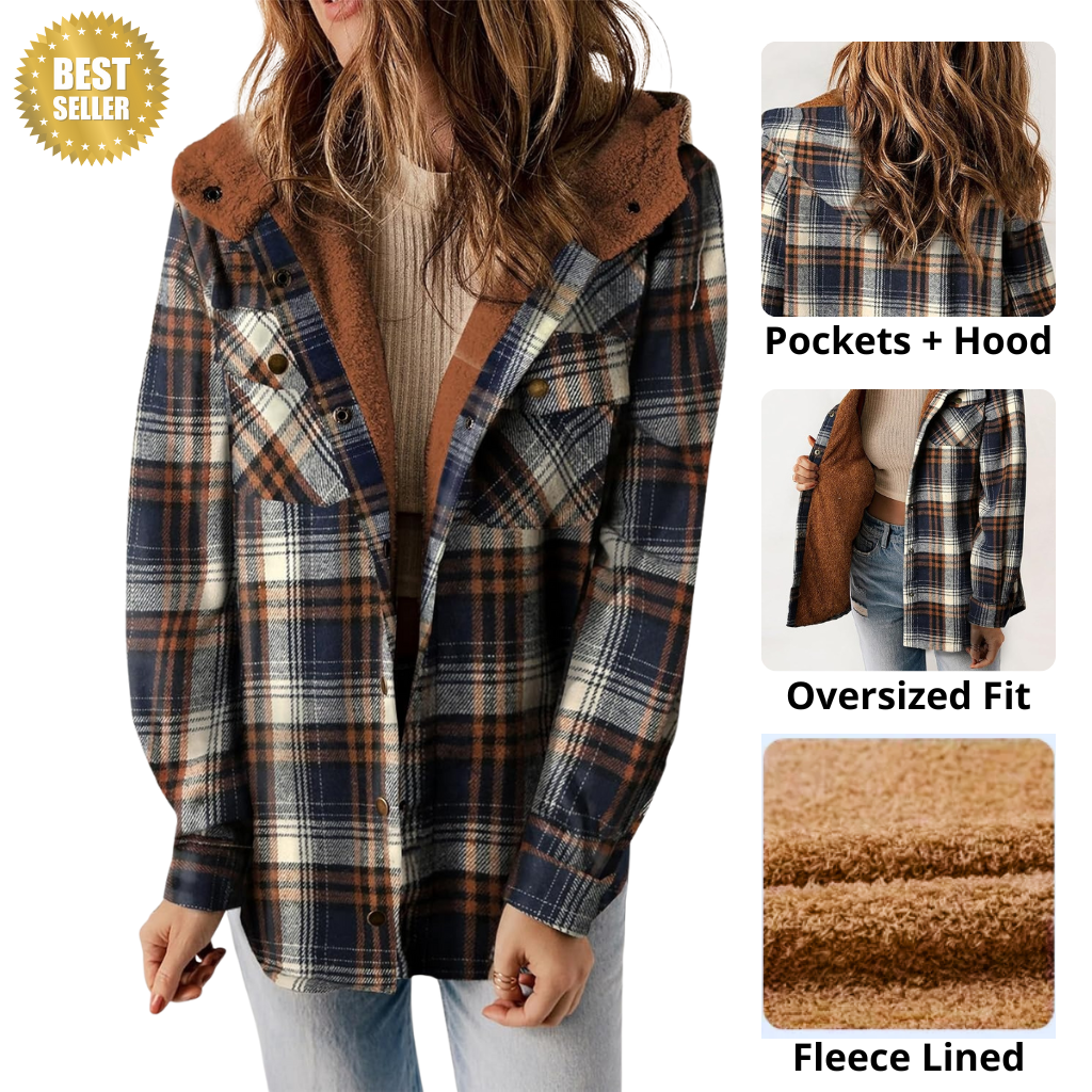 Unisex Teddy Bear Flannel Jacket