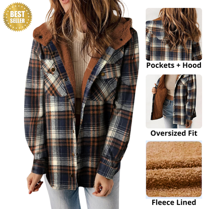 Unisex Teddy Bear Flannel Jacket