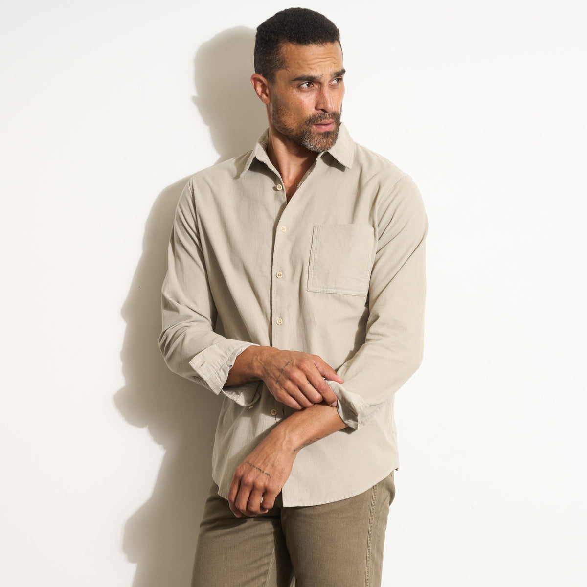 Men's Fine Wale Corduroy Shirt