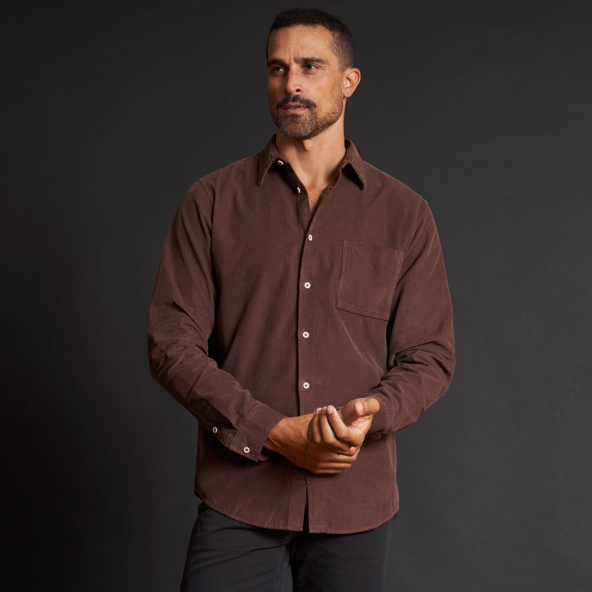 Men's Fine Wale Corduroy Shirt