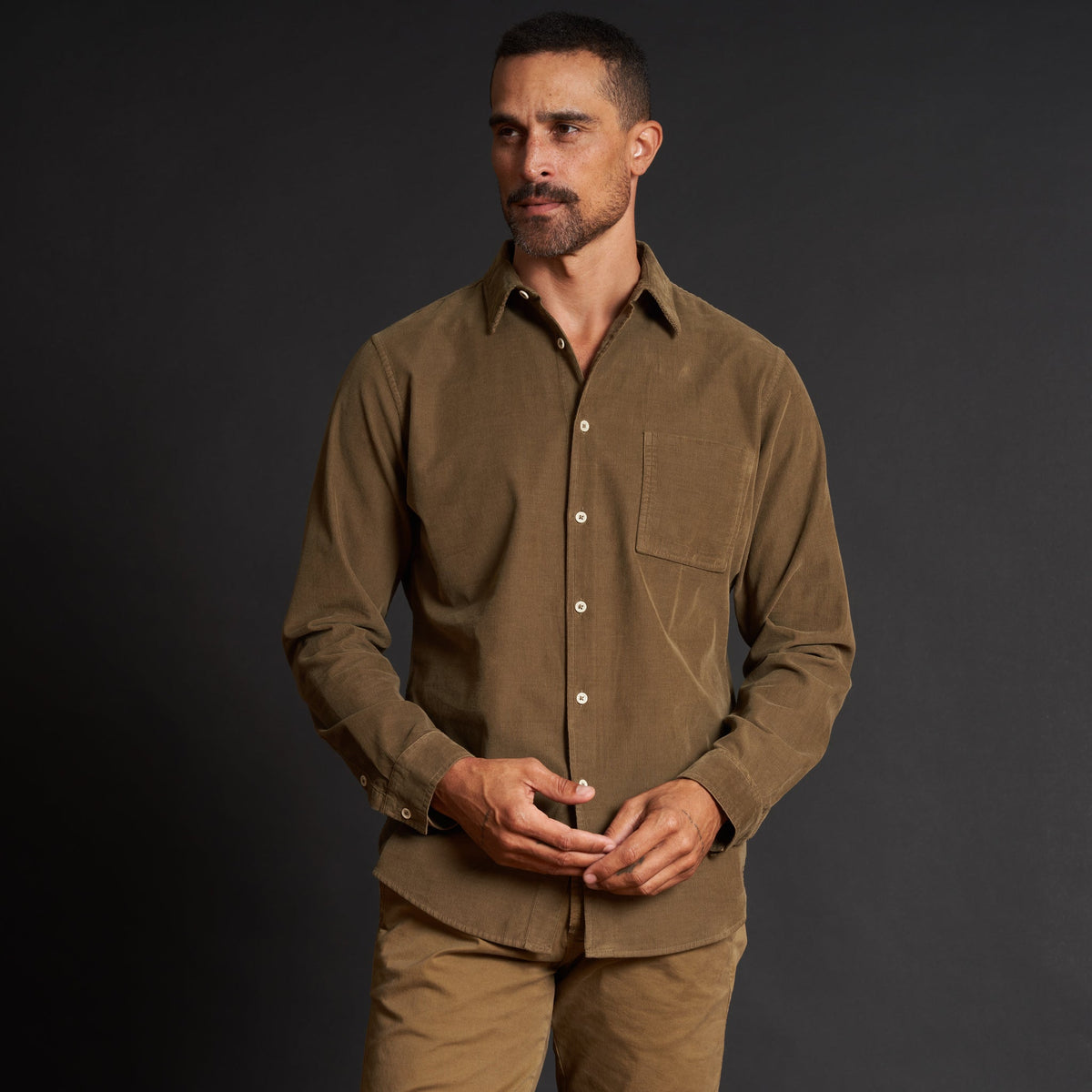 Men's Fine Wale Corduroy Shirt