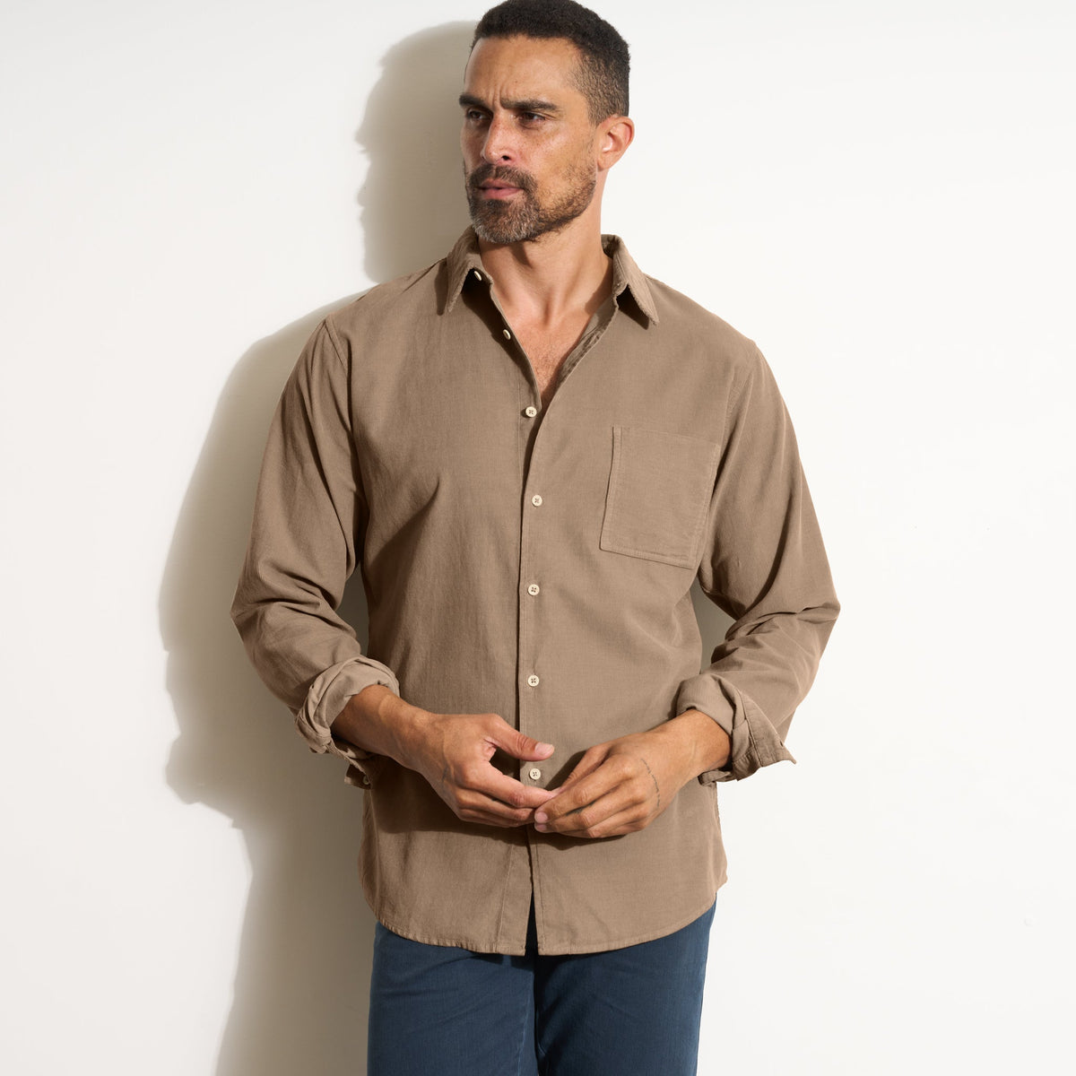 Men's Fine Wale Corduroy Shirt