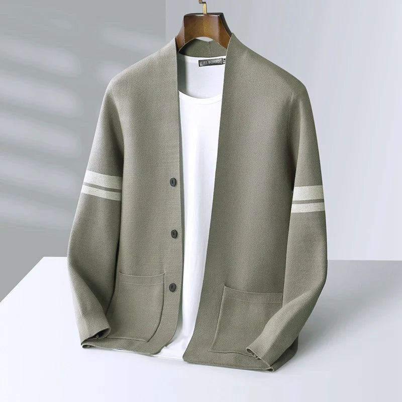 Men's Merino Wool-Blend Cardigan