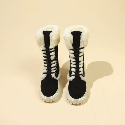 Women's Suede Lined Mid-Calf Boots