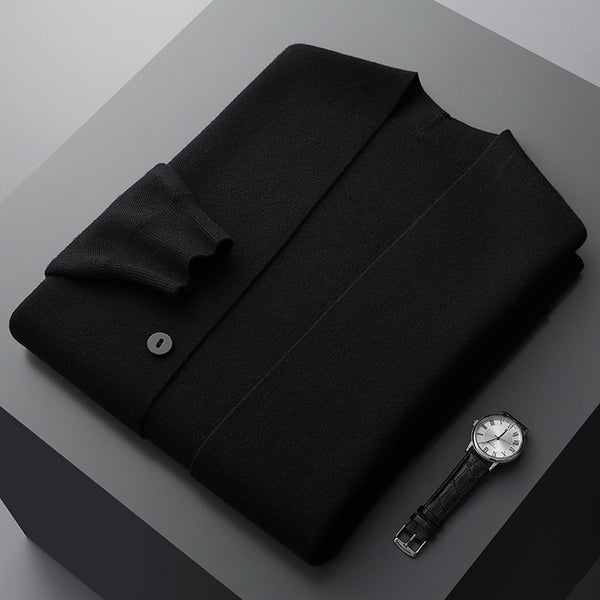 Men's Merino Wool-Blend Cardigan