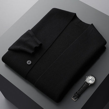 Men's Merino Wool-Blend Cardigan