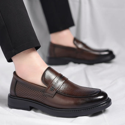 Men's Italian Leather Penny Loafers