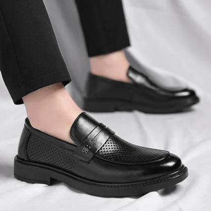 Men's Italian Leather Penny Loafers