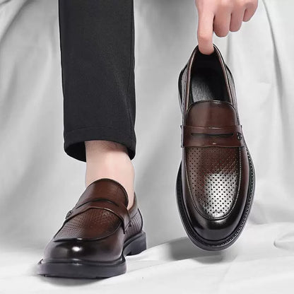 Men's Italian Leather Penny Loafers