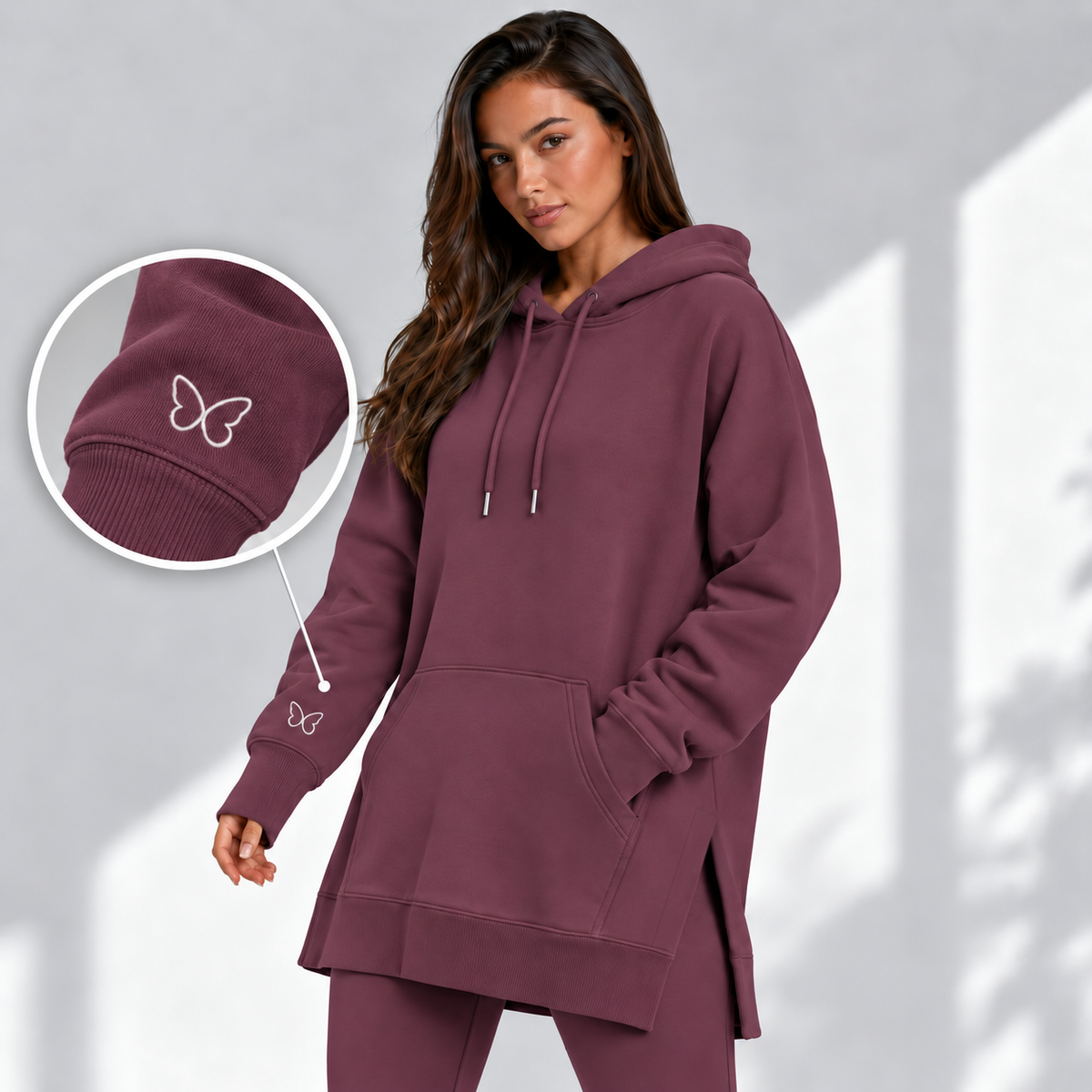 Women's Cotton Oversized Hoodie Dress