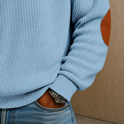 Men's Quarter-Zip Ribbed Pullover