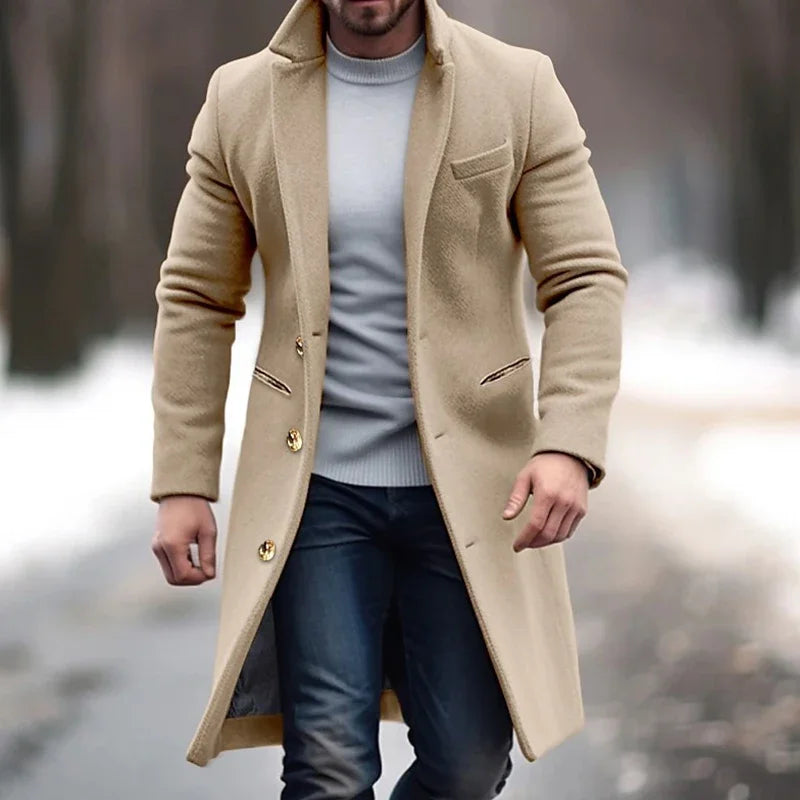 Men's Wool Long Coat