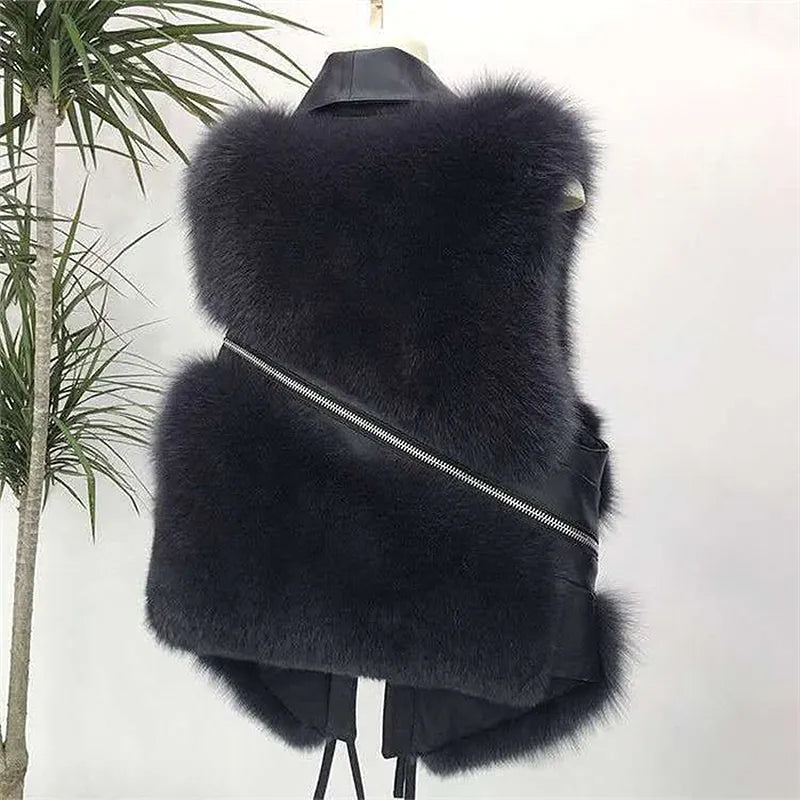 Women's Vegan Fur Vest