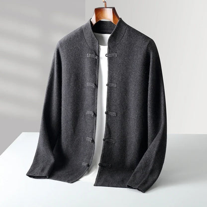 Women's Cashmere Stand Collar Cardigan