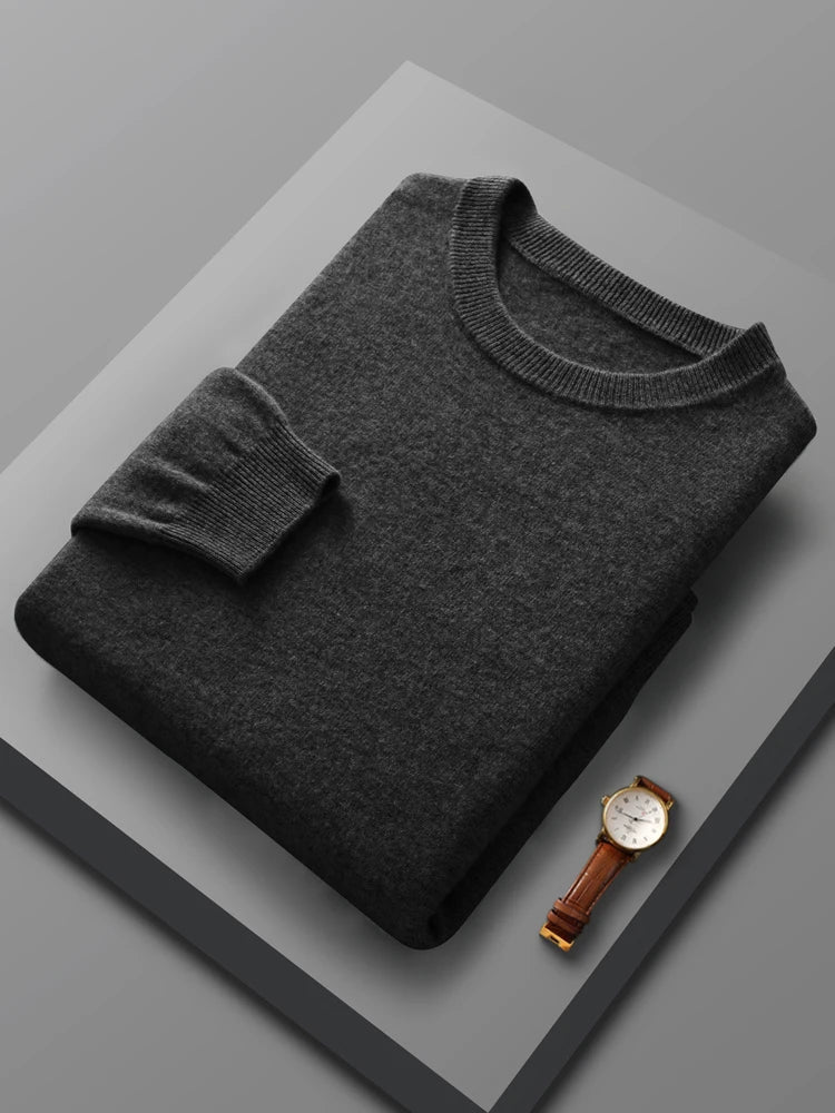 Men's Merino Wool Crew Neck Sweater