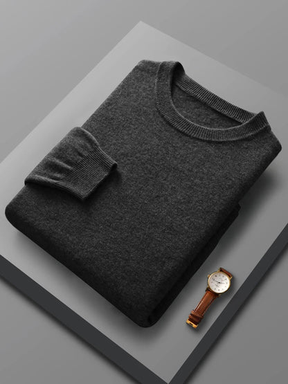 Men's Merino Wool Crew Neck Sweater