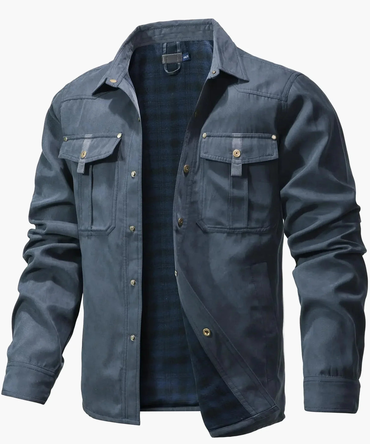Men's Flannel-Lined Western Shirt Jacket