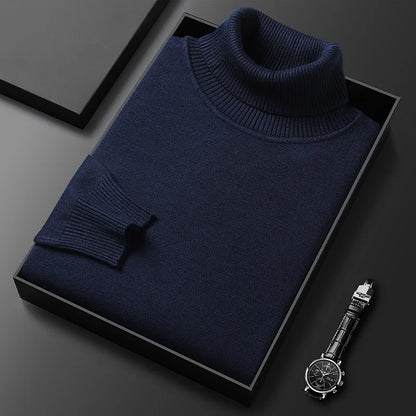 Unisex Cashmere Blend Turtleneck Sweater