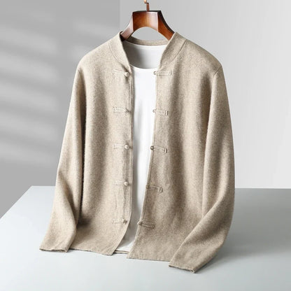 Women's Cashmere Stand Collar Cardigan