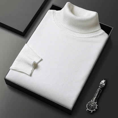 Unisex Cashmere Blend Turtleneck Sweater