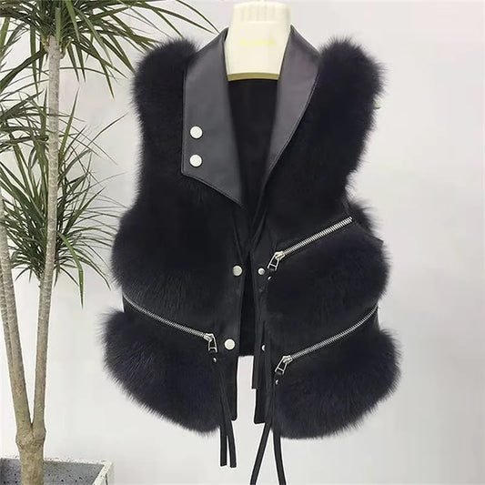 Women's Vegan Fur Vest