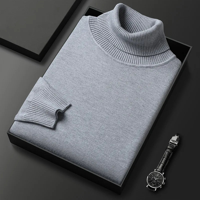 Unisex Cashmere Blend Turtleneck Sweater