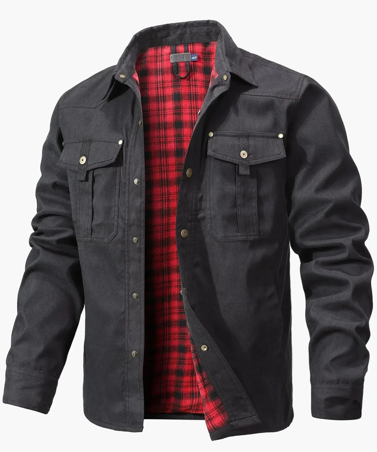 Men's Flannel-Lined Western Shirt Jacket