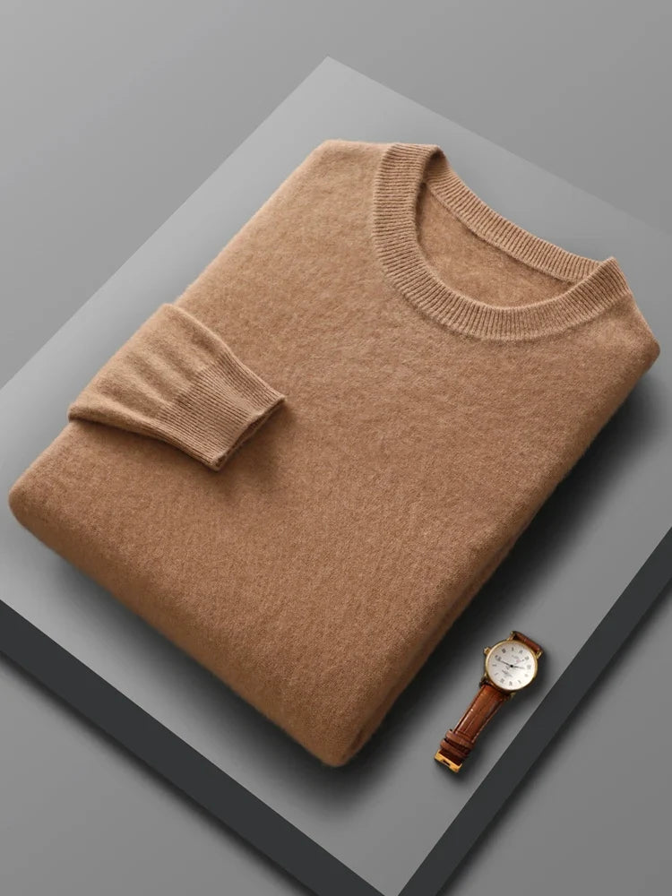 Men's Merino Wool Crew Neck Sweater