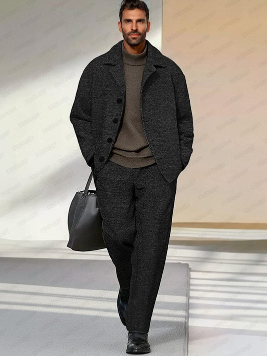 Men's Regular Fit Jacket & Pants Set