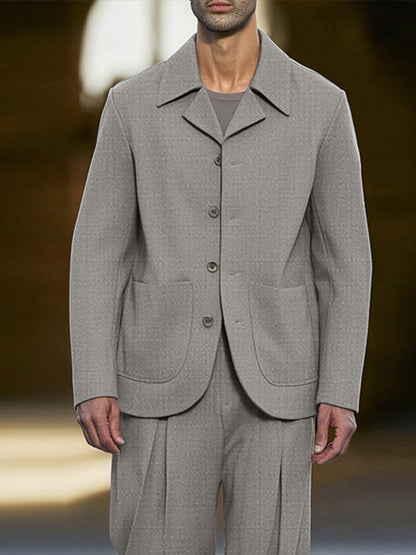Men's Stretch Two-Piece Suit Set