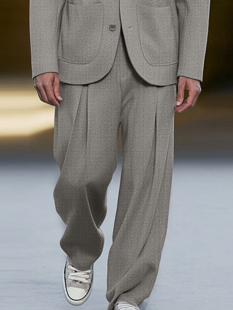 Men's Stretch Two-Piece Suit Set