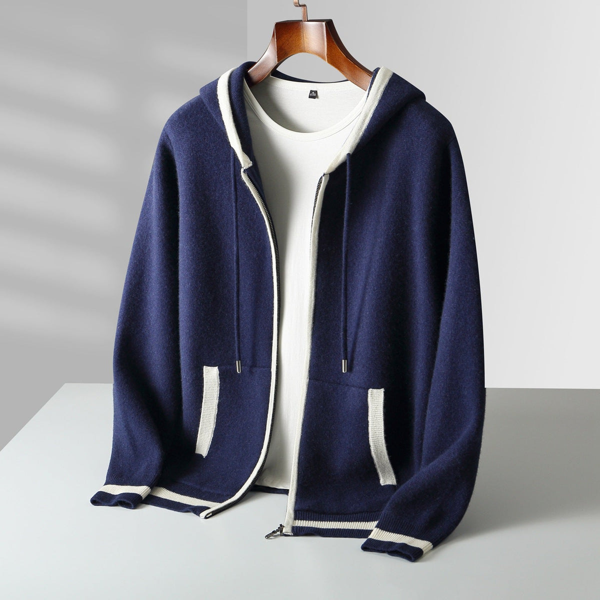 Unisex Cashmere Zip Hoodie