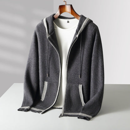 Unisex Cashmere Zip Hoodie