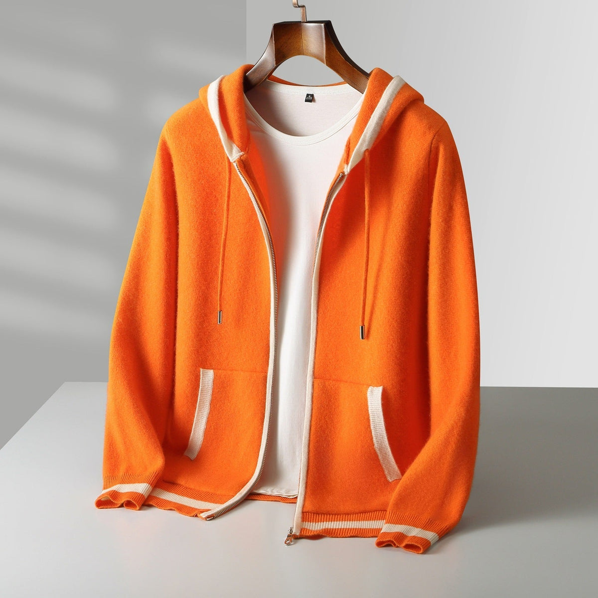 Unisex Cashmere Zip Hoodie