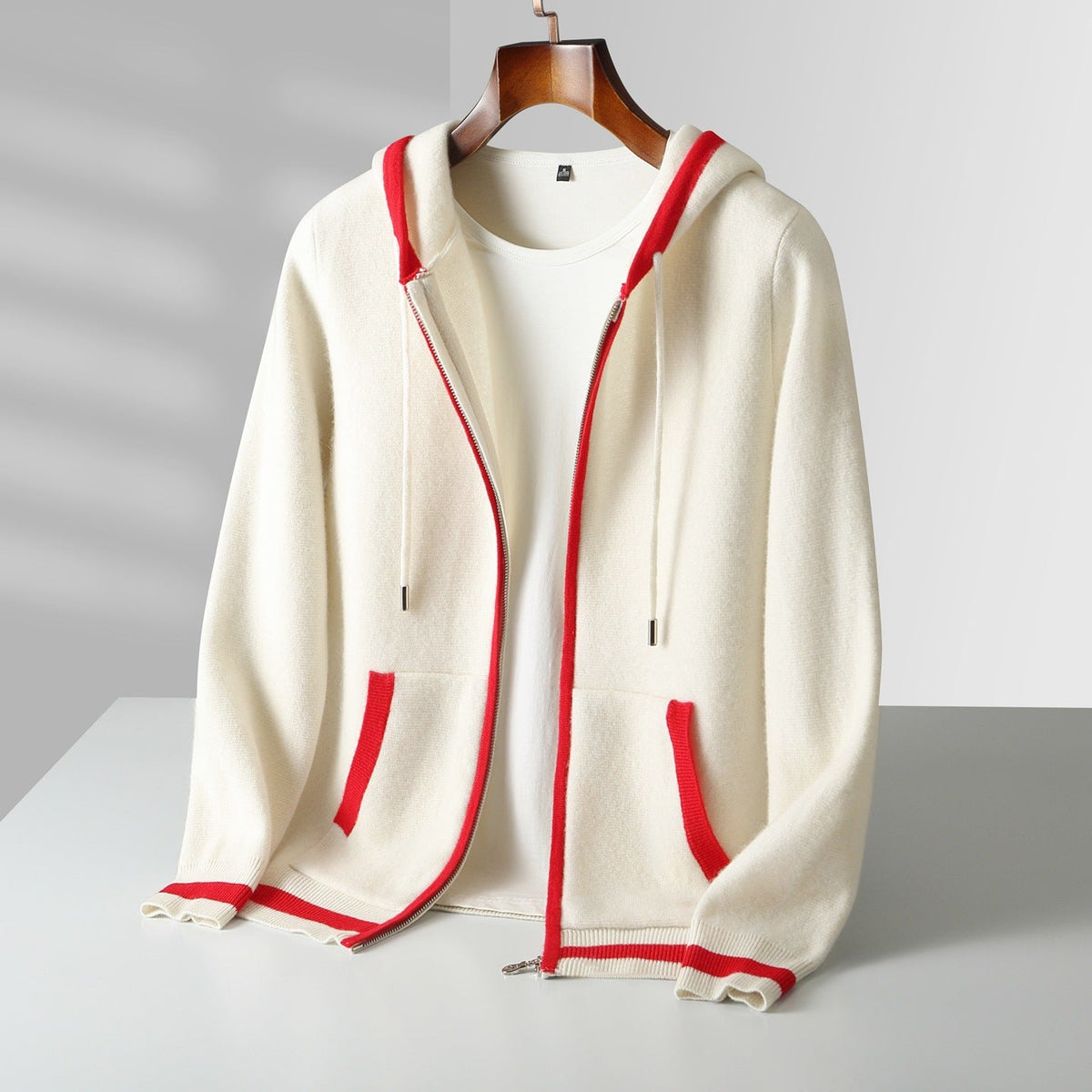 Unisex Cashmere Zip Hoodie