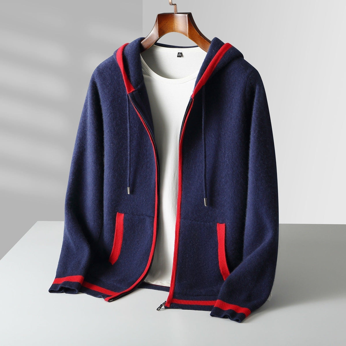 Unisex Cashmere Zip Hoodie