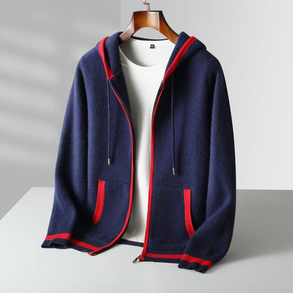 Unisex Cashmere Zip Hoodie