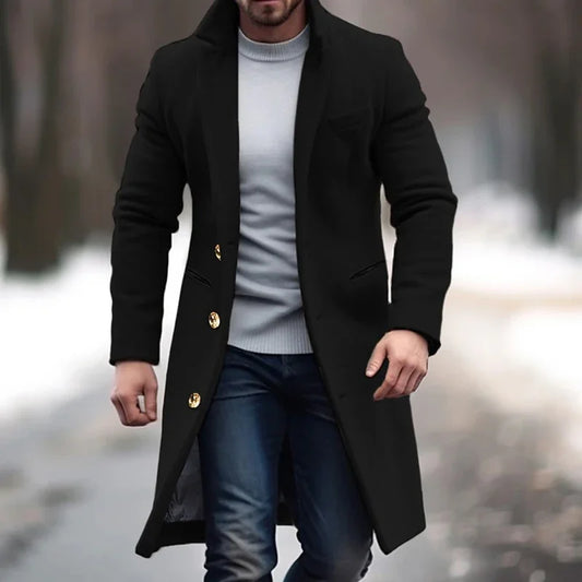 Men's Wool Long Coat