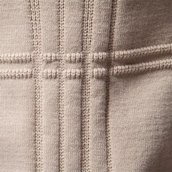 Men's Cotton Grid-Knit Sweater