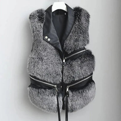 Women's Vegan Fur Vest