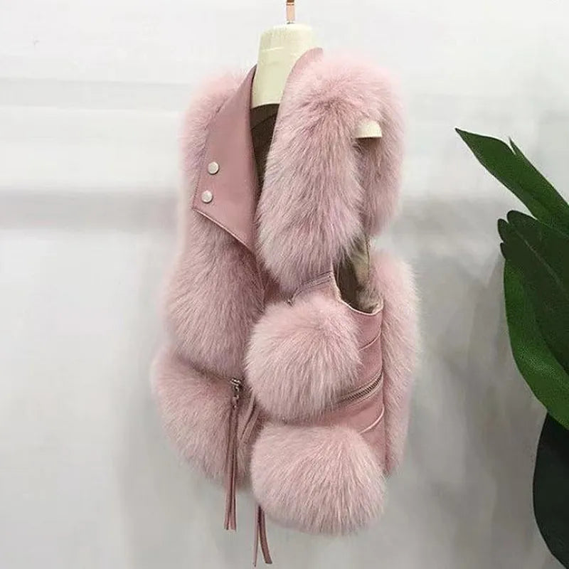 Women's Vegan Fur Vest