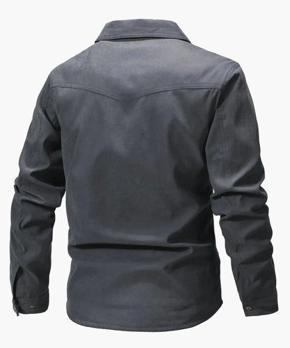 Men's Flannel-Lined Western Shirt Jacket