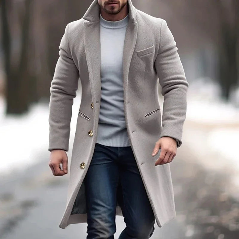 Men's Wool Long Coat