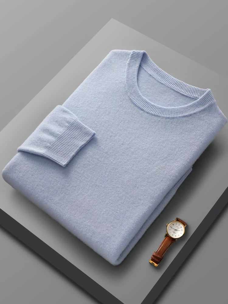 Men's Merino Wool Crew Neck Sweater