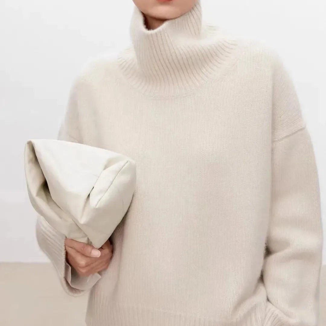 Women's Cashmere-Blend High-Neck Sweater