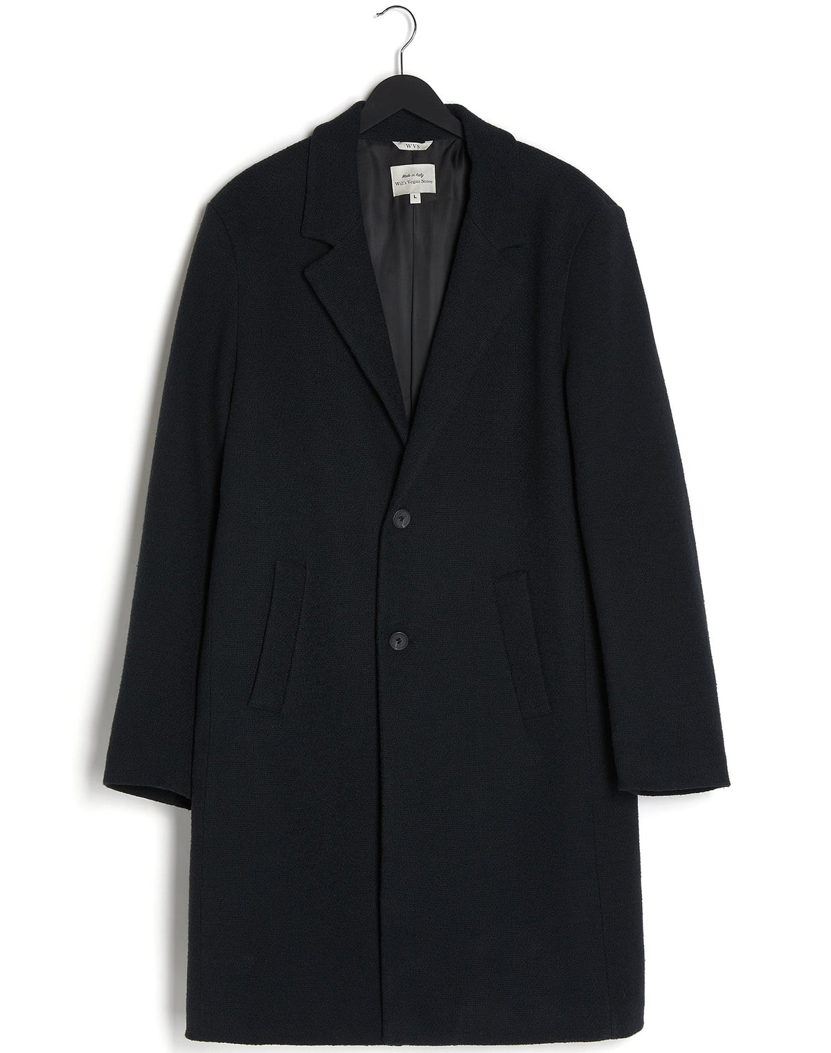 Men's Vegan Wool Structured Coat