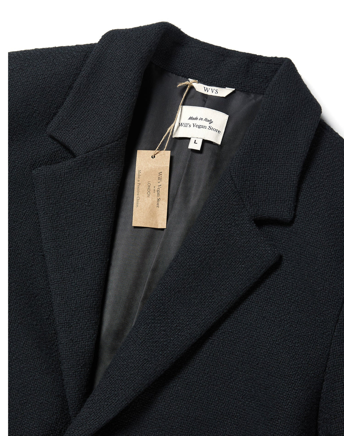 Men's Vegan Wool Structured Coat