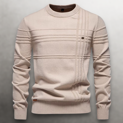 Men's Cotton Grid-Knit Sweater